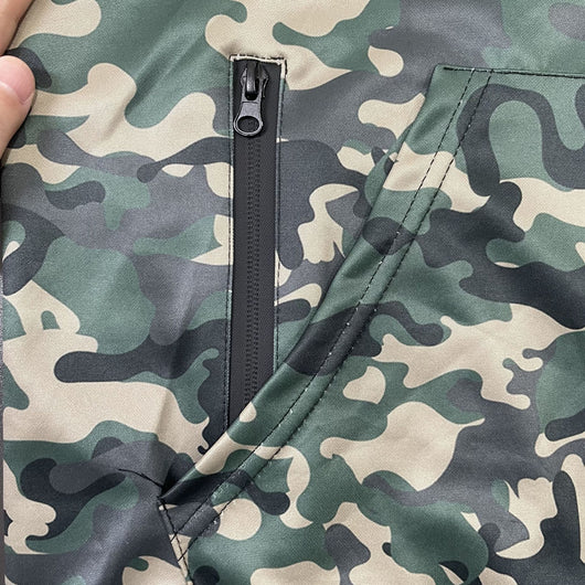 Sudadera Cardigan Camuflado con Capucha para Hombre - Image 13