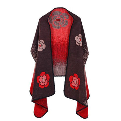 Capa Gruesa de Cachemira a Cuadros para Mujer Talla Plus - Abrigo Térmico - Image 39