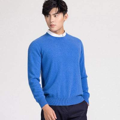 Suéter Holgado de Lana para Hombre - Pullover Casual de Color Sólido - Image 40