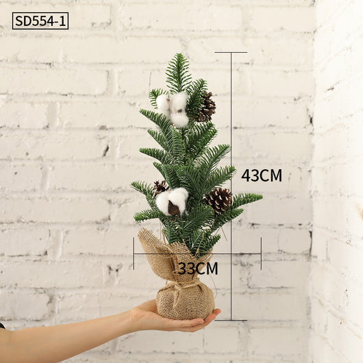 Árbol de Navidad Miniatura de Escritorio con Adornos Pequeños - Image 23