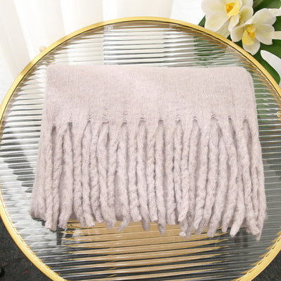 Bufanda Rectangular Suave y Cálida con Borlas - Image 15