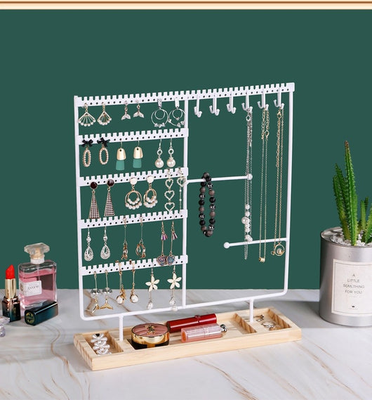Organizador de Joyas Metálico - Soportes para Aretes, Collares y Anillos - Image 11