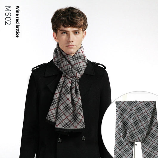 Bufanda Escocesa de Abrigo Suave con Toque Cashmere - Image 35