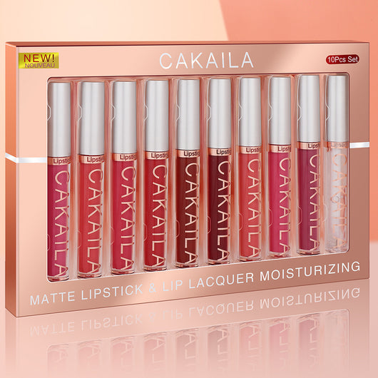 Pack de 10 Brillos Labiales Mate Resistente al Agua con Acabado Antiadherente - Image 12