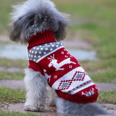 Suéter Navideño Cuello Alto para Mascotas - Diseño Tejido Festivo - Image 10