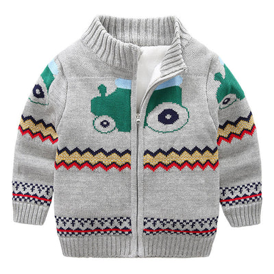 Cardigan Tejido Grueso para Niños - Suéter Cálido y Acogedor - Image 8