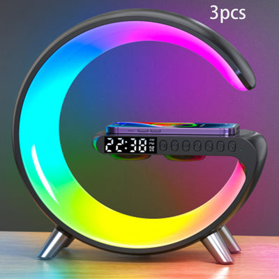 Lámpara LED Inteligente G con Altavoz Bluetooth, Cargador Inalámbrico y Control por App - Image 13