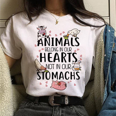 Playera Unisex con Estampado Cute de Cerdito Vegetariano - Image 15