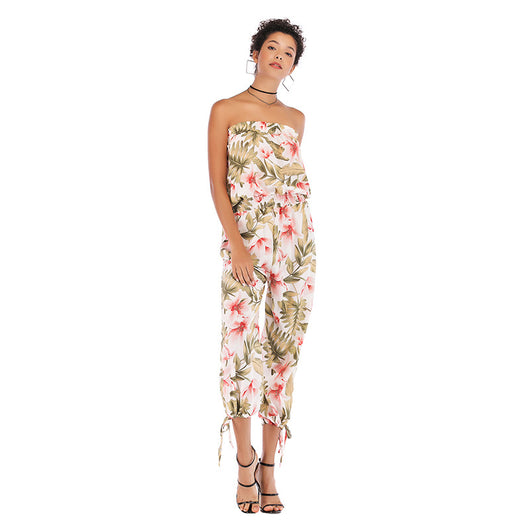 Jumpsuit Casual de Chifón Estampado para Mujer - Diseño Elegante y Cómodo - Image 3