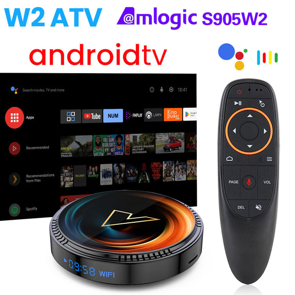 Caja Smart TV Box W2: Android 11 y Wifi Dual para Streaming 4K