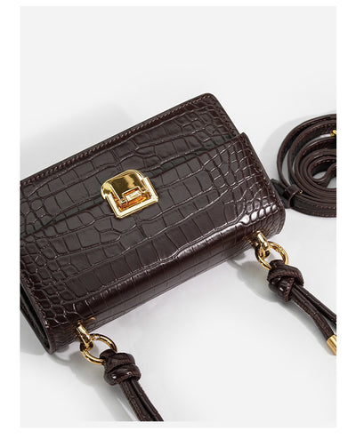 Bolso Baguette de Hombro Único con Patrón Texturizado - Image 16
