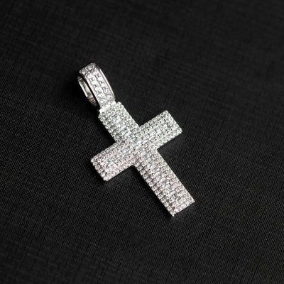 Collar Colgante Mosaico Cuadrado Cruz Princesa Plata 925 - Image 3