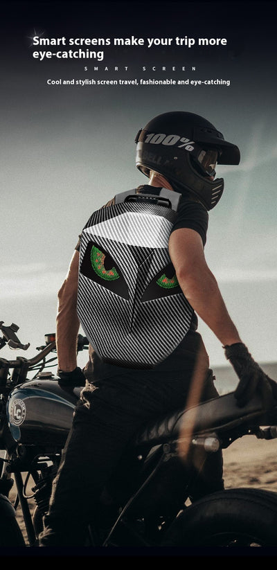 Mochila Impermeable para Casco de Motocicleta con Luz LED - Capacidad Full Face - Image 15