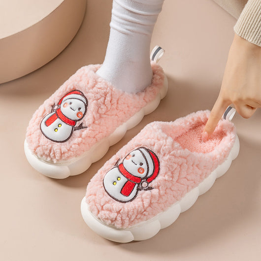 Pantuflas Snowman Térmicas para Pareja - Cómodas, Antideslizantes y Abrigadas - Image 5