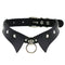 Personalized Punk Leather Collar Necklace Simple And Fashionable Negro
