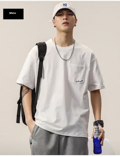 Playera Básica Bordada Cuello Redondo Manga Corta para Hombre - Image 22
