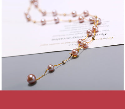 Collar de Perlas de Agua Dulce Gypsophila - Image 3