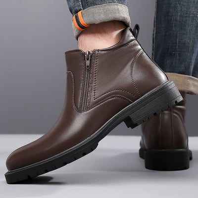 Zapatos Casuales Altos de Cuero para Hombre - Image 12