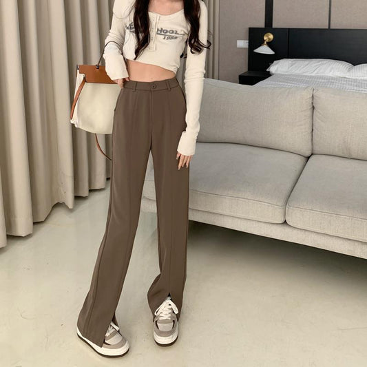 Pantalones de Traje Ancho y Suelto Chic para Verano - Image 2