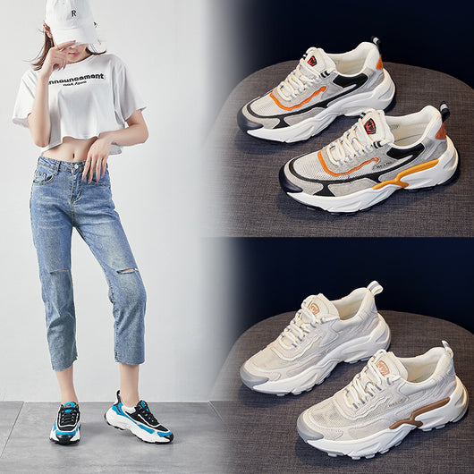 Tenis Gruesos Coreanos para Mujer - Sneakers Versátiles con Plataforma Gruesa - Image 14