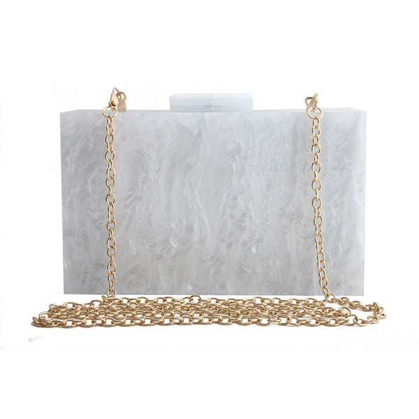 Bolso de Mano Mármol Acrílico Lujo para Mujer
