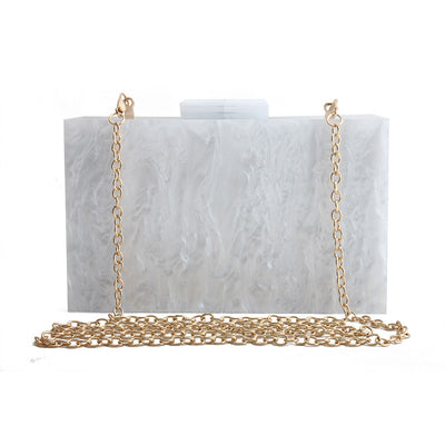 Bolso de Mano Mármol Acrílico Lujo para Mujer