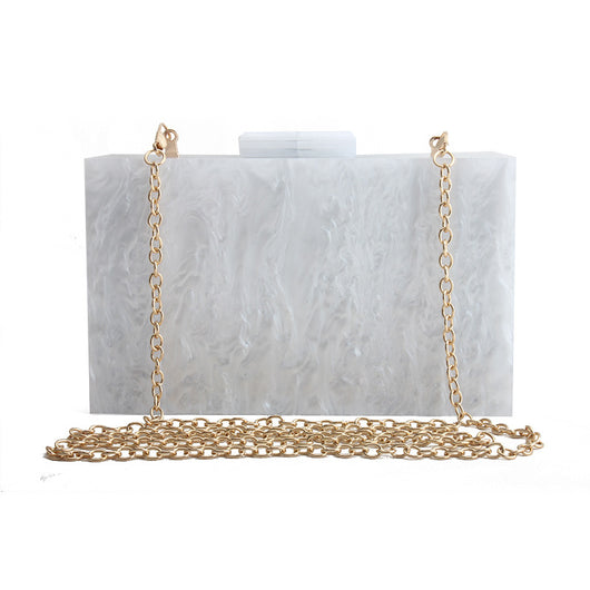 Bolso de Mano Mármol Acrílico Lujo para Mujer