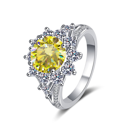 Anillo de Plata 925 con Moissanita de 3 Quilates - Lujo Asequible para Mujer - Image 14