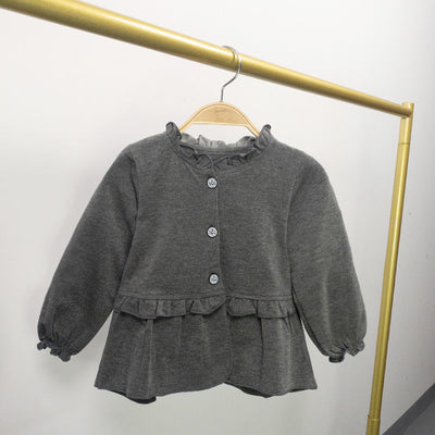 Cardigan Bebé con Cuello Volante - Chaqueta Primavera Otoño Estilo Internacional - Image 9