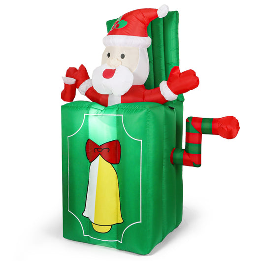 Campana Navideña Inflable con Caja de Regalos - Image 5