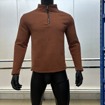 Suéter Casual de Cuello Alto con Cierre Frontal para Hombre - Otoño Invierno - Image 5