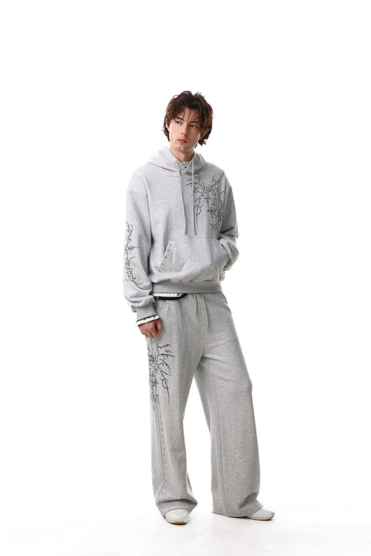 Sudadera con Capucha Retro Estilo Europeo Americano con Tachuelas Cruzadas para Hombre - Image 13