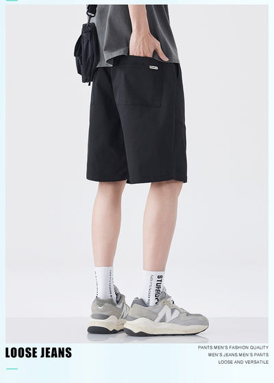 Pantalones Cortos de Trabajo Estilo Retro American para Hombre - Algodón Ice Silk Fresco - Image 27