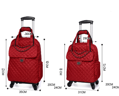 Mochila Trolley Impermeable de Tela Oxford Plegable y Ultraligera - Image 6