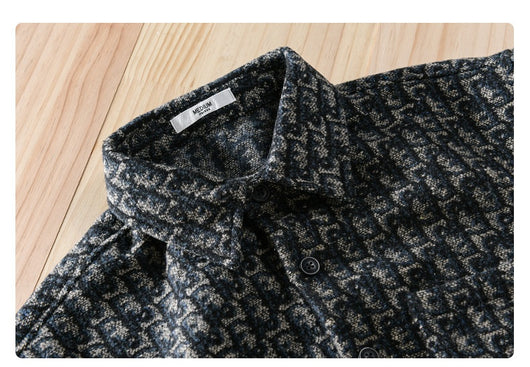Chaqueta Camisa Casual Gruesa de Manga Larga para Hombre - Image 15