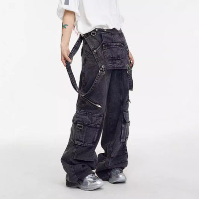 Pantalones Vaqueros Estilo Vintage Americano con Costuras de Diseño - Image 3