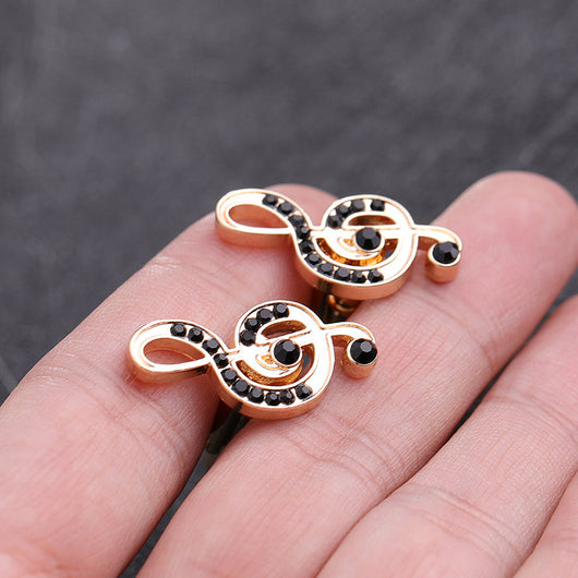 Gemelos para Camisas Diseño Nota Musical Creativa - Image 10