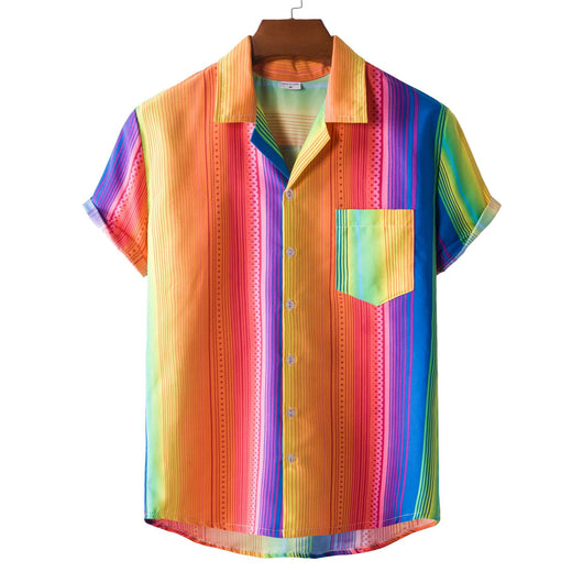 Camisa de Manga Corta Estampada para Hombre - Image 4