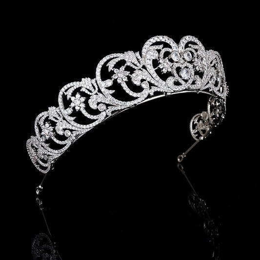 Juego de Joyas Nupcial Corona con Piedras Zircón - Accesorios para Boda