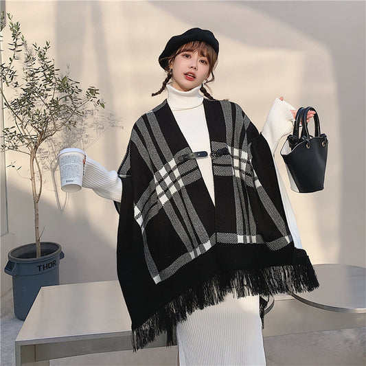 Chal Bufanda Cuadrille Cálido para Mujer - Estilo Casual - Image 2