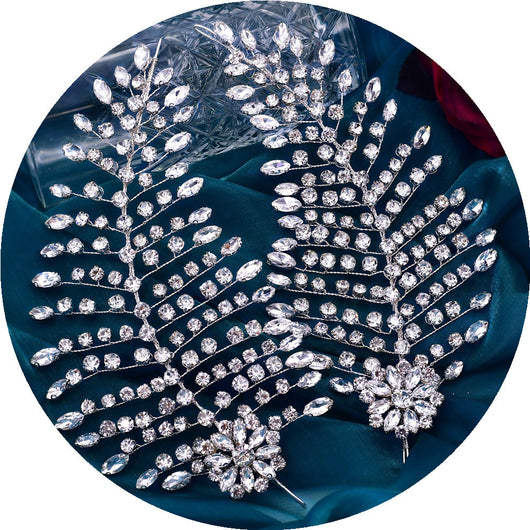 Accesorios para Cabello Plateados con Diamantes - Image 6