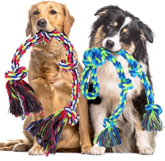 Juguete de Cuerda Resistente para Perros Agresivos - Tira y Afloja Duradero