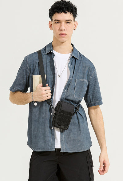 Bolsa Táctica Oxford Impermeable Estilo Coreano para Hombre - Image 9