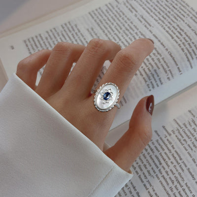 Anillo de Zafiro en Plata 925 Ajustable para Mujer - Image 7