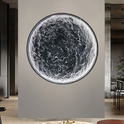 Lámpara de Pared Redonda para Sala de Estar