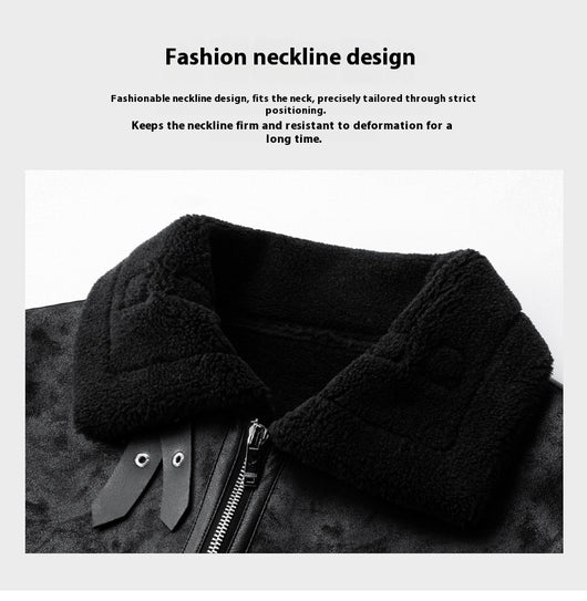 Abrigo de Lana de Cordero para Invierno Hombre - Image 13