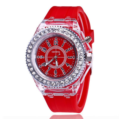 Reloj LED Luminoso Geneva para Mujer con Pulsera de Silicona - Image 25