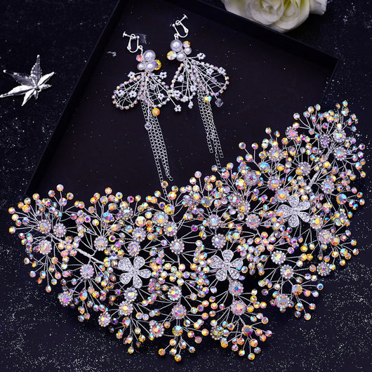 Accesorios para el Cabello Nupcial con Cristales Rhinestone Hechos a Mano - Image 9