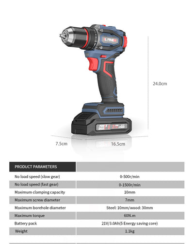 Taladro Atornillador Inalámbrico 21V Brushless con Maletín Completo - Image 10