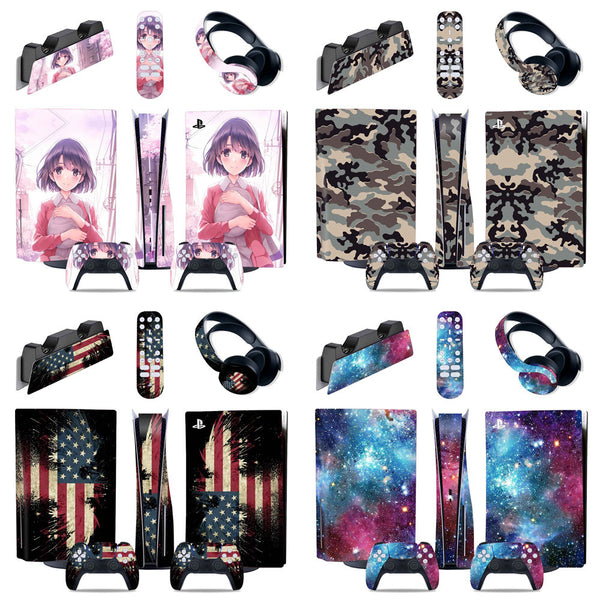Set de Stickers PS5 Protección Total para Consola